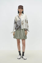 Cordera | Printed Classic Shirt In Bicolor - SHOP YUCCA Shirts & Tops CORDERA - YUCCA 
