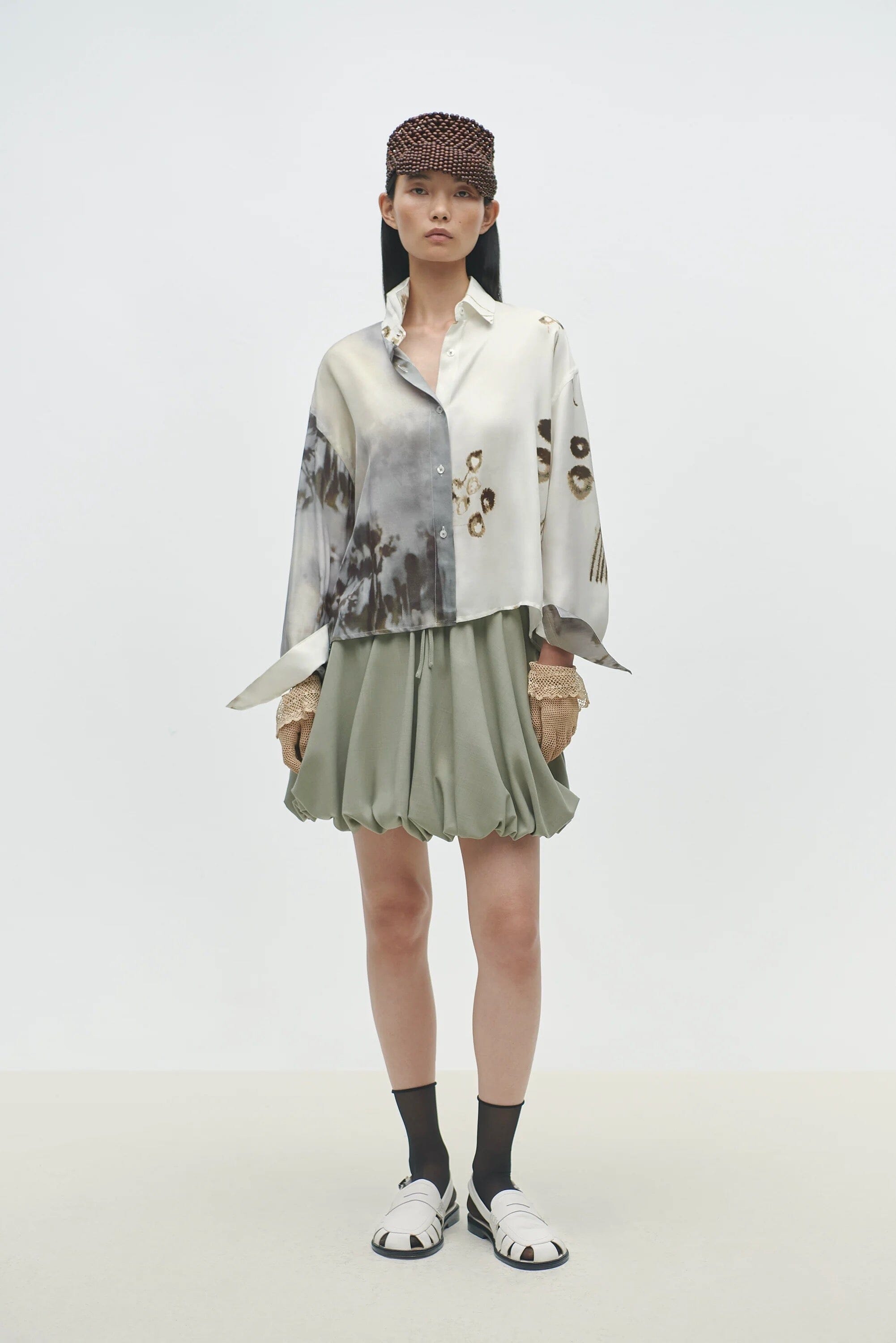 Cordera | Printed Classic Shirt In Bicolor - SHOP YUCCA Shirts & Tops CORDERA - YUCCA 