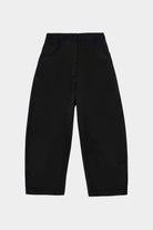 CORDERA | Satin Curved Pants - Black - SHOP YUCCA Bottoms CORDERA- YUCCA Artistic clothing for women, boutique near me, boutique stores near me, cherry creek boutiques, fashion for women over 50
