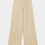 Cordera - Satin Drawstring Pants - Champagne - Pants - YUCCA, chic outfits for women, women’s clothing store Denver.
