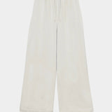 CORDERA - Satin Drawstring Pants, Perla - YUCCA - Pants