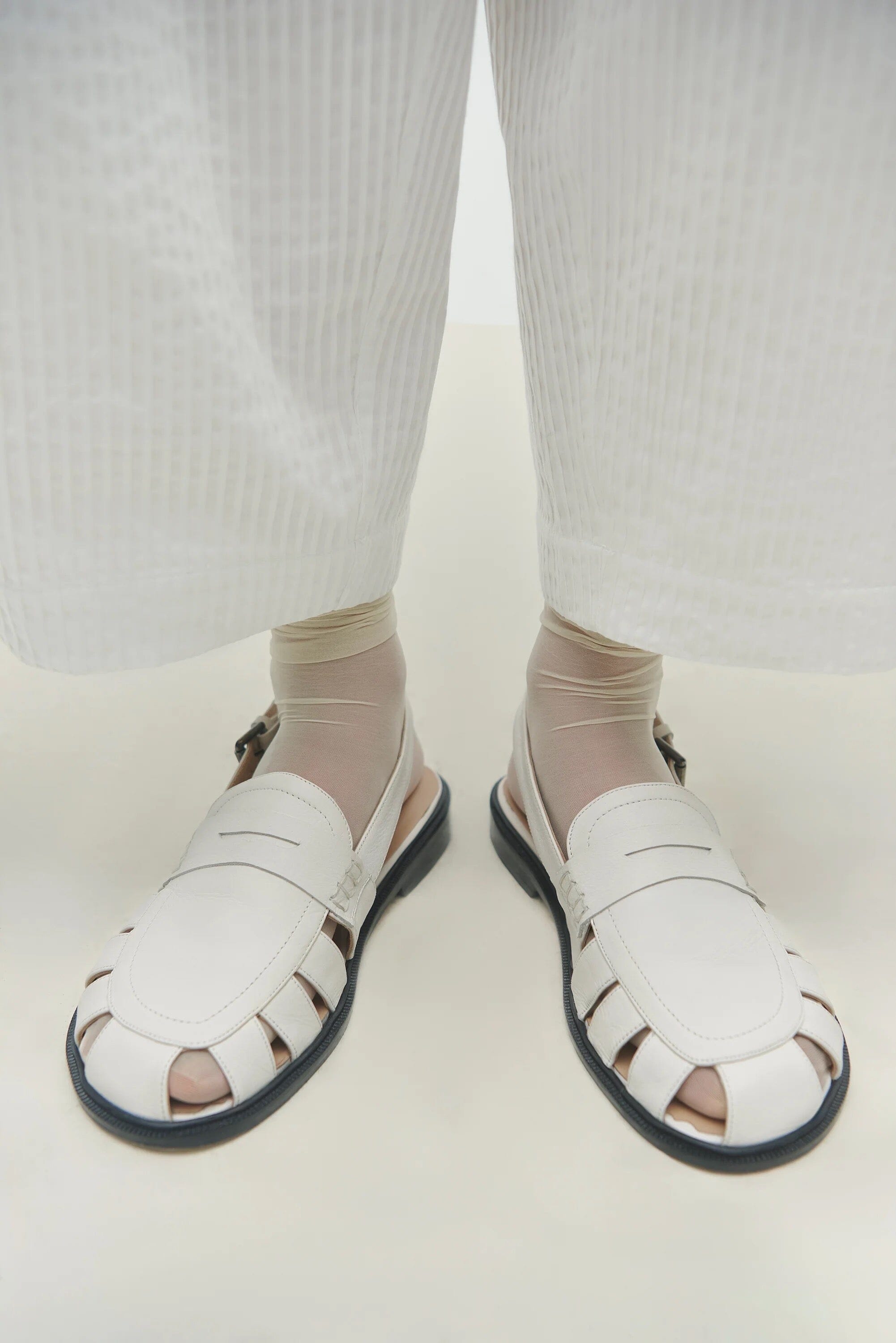 Cordera | Slingback Loafer In White - SHOP YUCCA Shoes CORDERA - YUCCA 