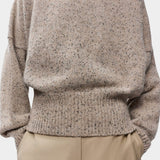 Speckled V-Neck Sweater, Piedra