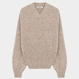 Speckled V-Neck Sweater, Piedra