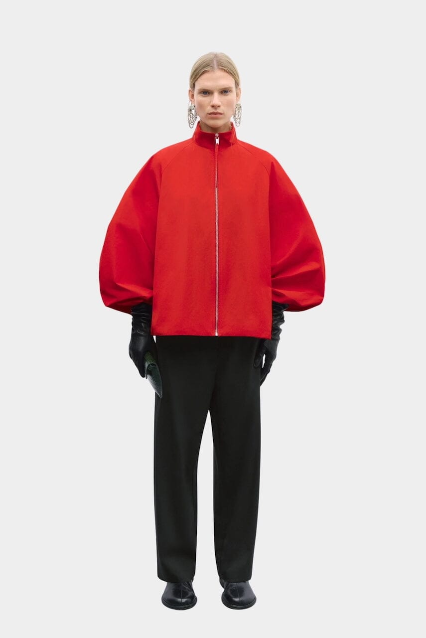 Cordera - Utility Balloon Jacket - Red - Coats & Jackets - YUCCA, Artistic clothing for women, fashion for women over 50.
