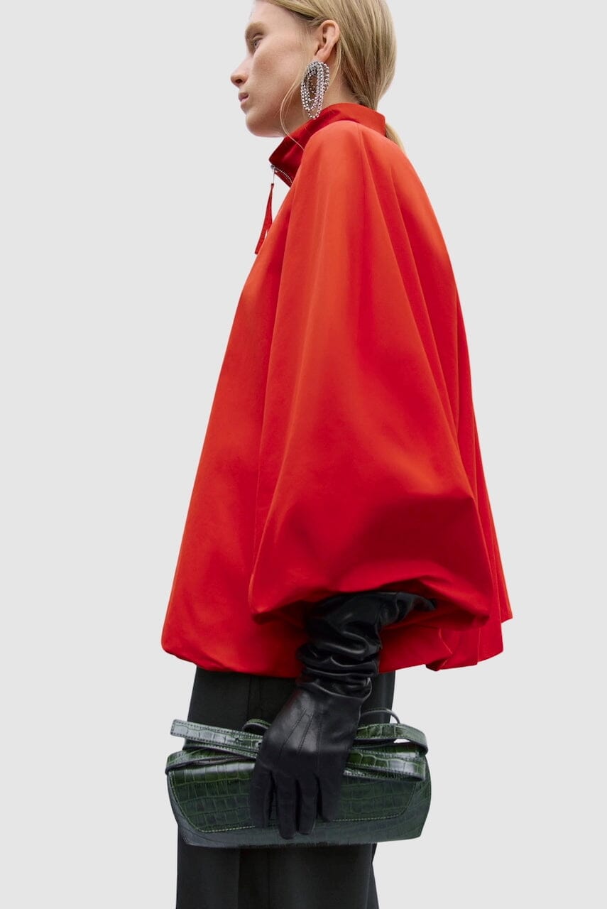 Cordera - Utility Balloon Jacket - Red - Coats & Jackets - YUCCA, Artistic clothing for women, fashion for women over 50.