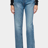 Mid Rise Ankle Jeans, Smoke Blue