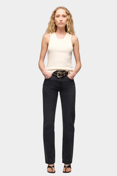 DALA Calla Straight Full Jean Hurricane full length straight leg back view at YUCCA Denver