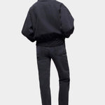 DALA Funnel Stills Jacket Hurricane oversized cropped denim back view at YUCCA Denver