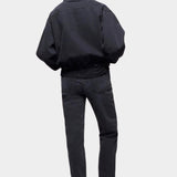 DALA Funnel Stills Jacket Hurricane oversized cropped denim back view at YUCCA Denver