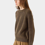 Chelsea Washed Cotton Sweater, Caper