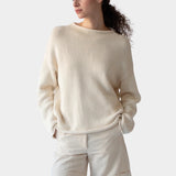 Lamis Cotton Sweater, Off White