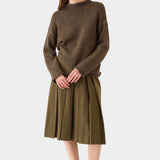 Lamis Cotton Sweater, Caper