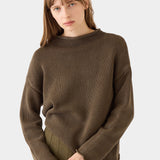 Lamis Cotton Sweater, Caper