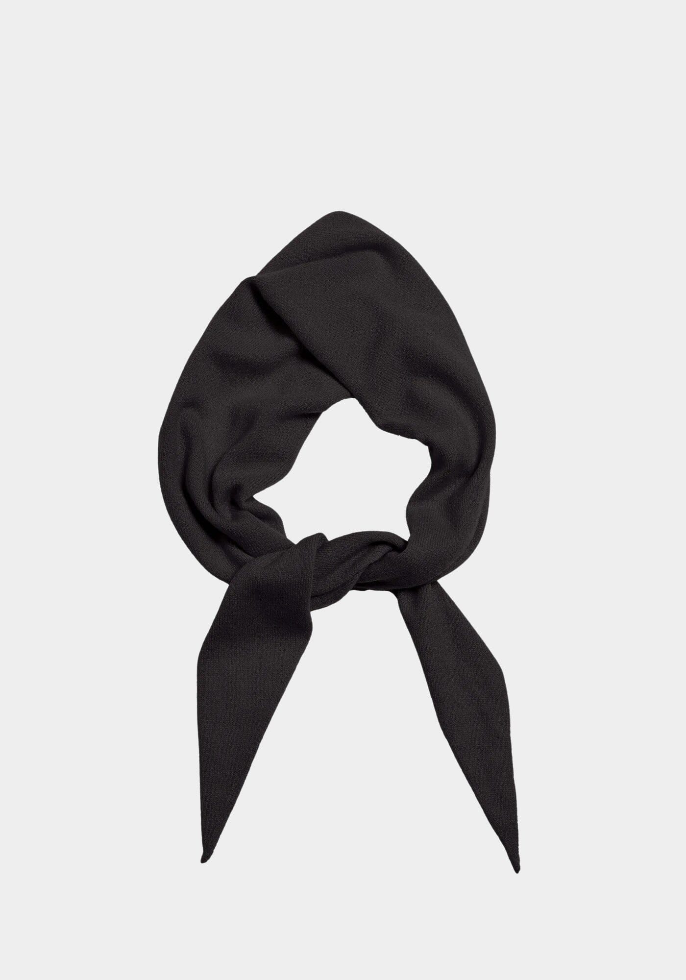 DEMYLEE | Nessa Cashmere Bandana - Black - SHOP YUCCA Bandana DEMYLEE - YUCCA Artistic clothing for women, boutique near me, boutique stores near me, capsule wardrobe, fashion for women over 50