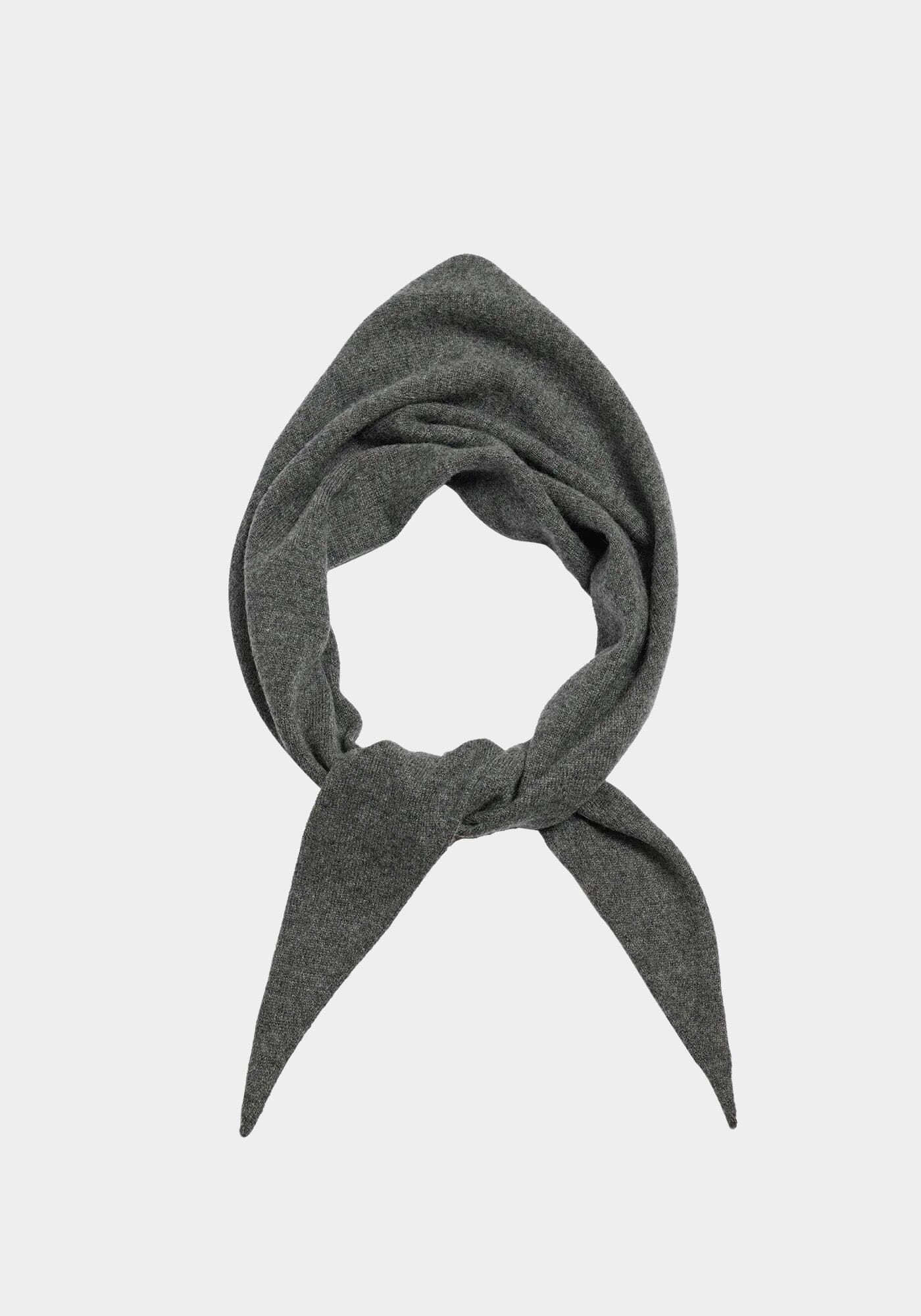 DEMYLEE | Nessa Cashmere Bandana - Dark Heather Grey - SHOP YUCCA Bandana DEMYLEE - YUCCA Artistic clothing for women, boutique near me, boutique stores near me, capsule wardrobe, fashion for women over 50