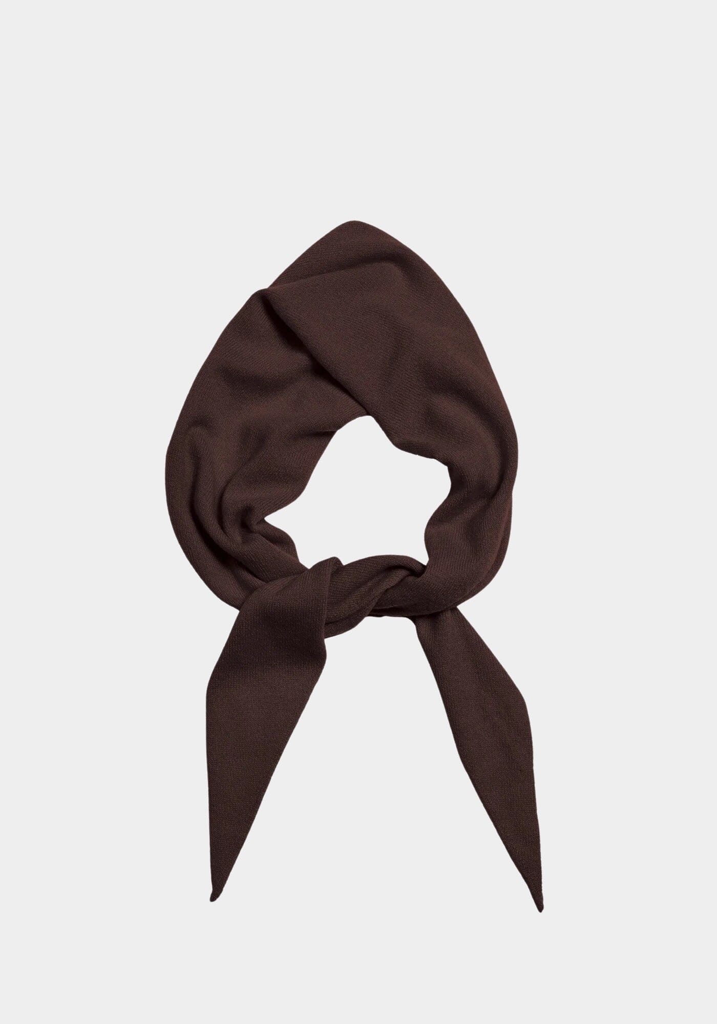 DEMYLEE | Nessa Cashmere Bandana - Espresso - SHOP YUCCA Bandana DEMYLEE - YUCCA Artistic clothing for women, boutique near me, boutique stores near me, capsule wardrobe, fashion for women over 50