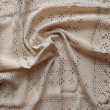 Eco Raw Studio - Raw Silk Bandana - Oatmeal x Black Ink - Bandanas - YUCCA, artistic accessories, boutique near me, shop local denver.