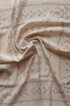 Eco Raw Studio - Raw Silk Bandana - Oatmeal x Black Ink - Bandanas - YUCCA, artistic accessories, boutique near me, shop local denver.