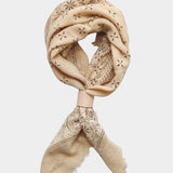 Eco Raw Studio - Raw Silk Bandana - Oatmeal x Black Ink - Bandanas - YUCCA, artistic accessories, boutique near me, shop local denver.