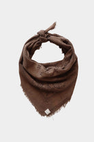 Eco Raw Studio - Raw Silk Bandana - Chocolate x Brown Ink - Bandana - YUCCA, artistic accessories, boutique near me, shop local denver.