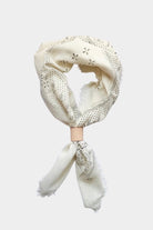 Eco Raw Studio - Raw Silk Bandana - Cream x Black Ink - Bandanas - YUCCA, artistic accessories, boutique near me, shop local denver.