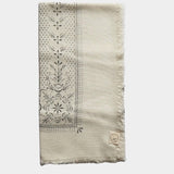 Eco Raw Studio - Raw Silk Bandana - Cream x Black Ink - Bandanas - YUCCA, artistic accessories, boutique near me, shop local denver.