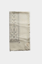 Eco Raw Studio - Raw Silk Bandana - Cream x Black Ink - Bandanas - YUCCA, artistic accessories, boutique near me, shop local denver.
