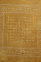 Eco Raw Studio - Raw Silk Bandana In Desert Gold x White Ink - Bandana - YUCCA, artistic accessories, boutique near me, shop local denver.