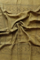 Eco Raw Studio - Raw Silk Bandana - Olive Green x Black Ink - Bandanas - YUCCA, artistic accessories, boutique near me, shop local denver.