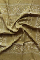 Eco Raw Studio - Raw Silk Bandana - Olive Green x White Ink - YUCCA, artistic accessories, boutique near me, shop local denver.