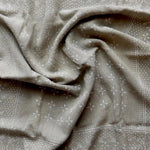 Eco Raw Studio - Raw Silk Bandana - Sage Grey x White Ink - Bandanas - YUCCA, artistic accessories, boutique near me, shop local denver.