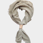 Eco Raw Studio - Raw Silk Bandana - Sage Grey x White Ink - Bandanas - YUCCA, artistic accessories, boutique near me, shop local denver.