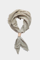 Eco Raw Studio - Raw Silk Bandana - Sage Grey x White Ink - Bandanas - YUCCA, artistic accessories, boutique near me, shop local denver.