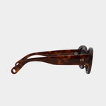 Side view of Elisa Johnson Lyna Sunglasses in Brown Tortoise available at SHOP YUCCA Denver