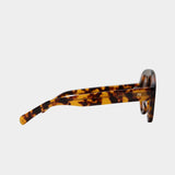 Elisa Johnson Val brown tortoise acetate sunglasses side view
