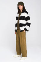 Girls Of Dust | Basic Cardigan In Mohair Stripes - SHOP YUCCA Coats & Jackets GIRLS OF DUST - YUCCA 