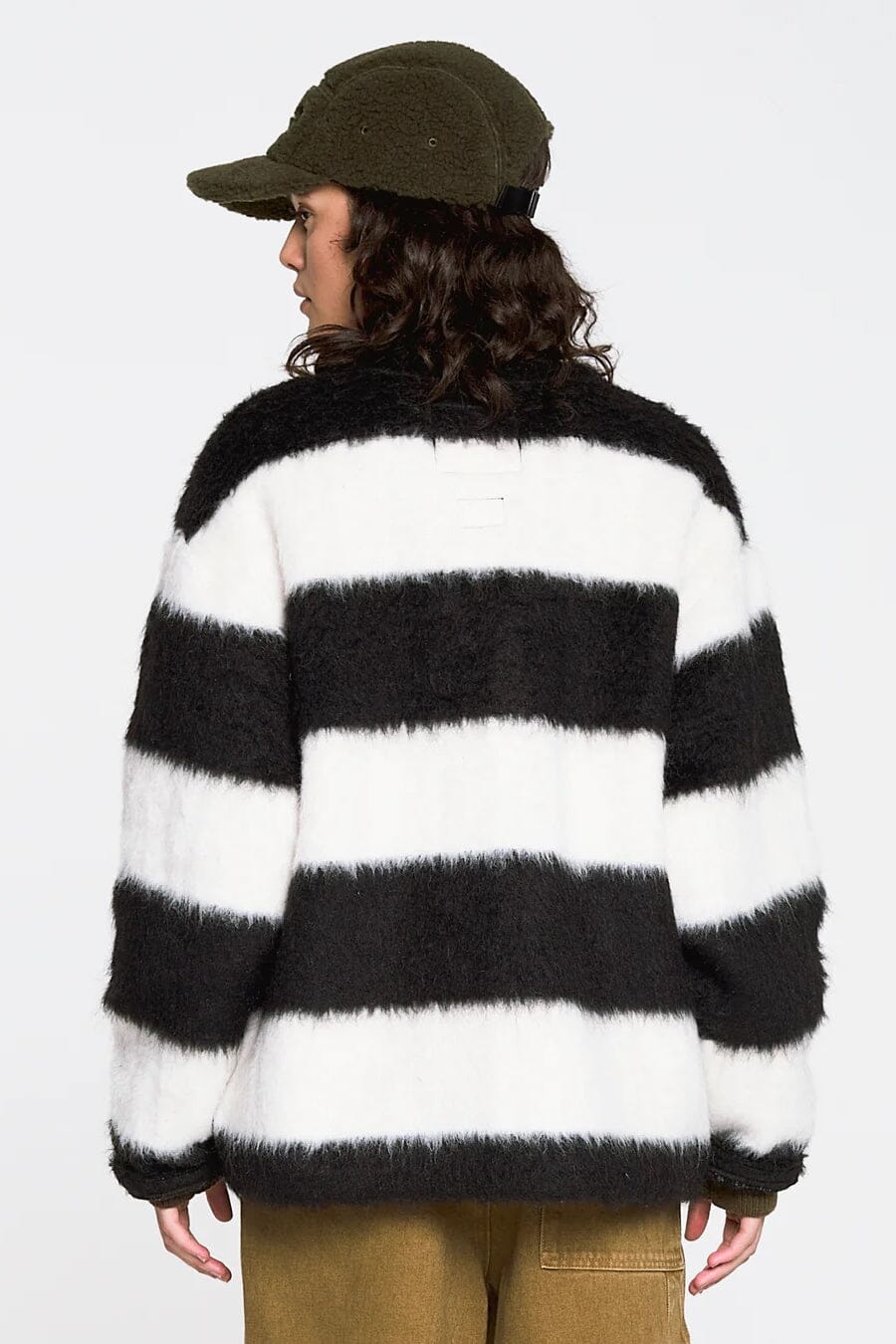 Girls Of Dust | Basic Cardigan In Mohair Stripes - SHOP YUCCA Coats & Jackets GIRLS OF DUST - YUCCA 