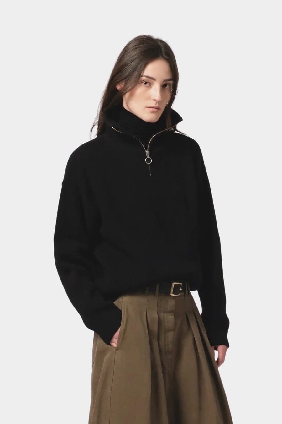 Girls Of Dust - Fly Deck Sweater - Delta Black - Knitwear - YUCCA, Women’s clothing store Denver, women’s clothing website.