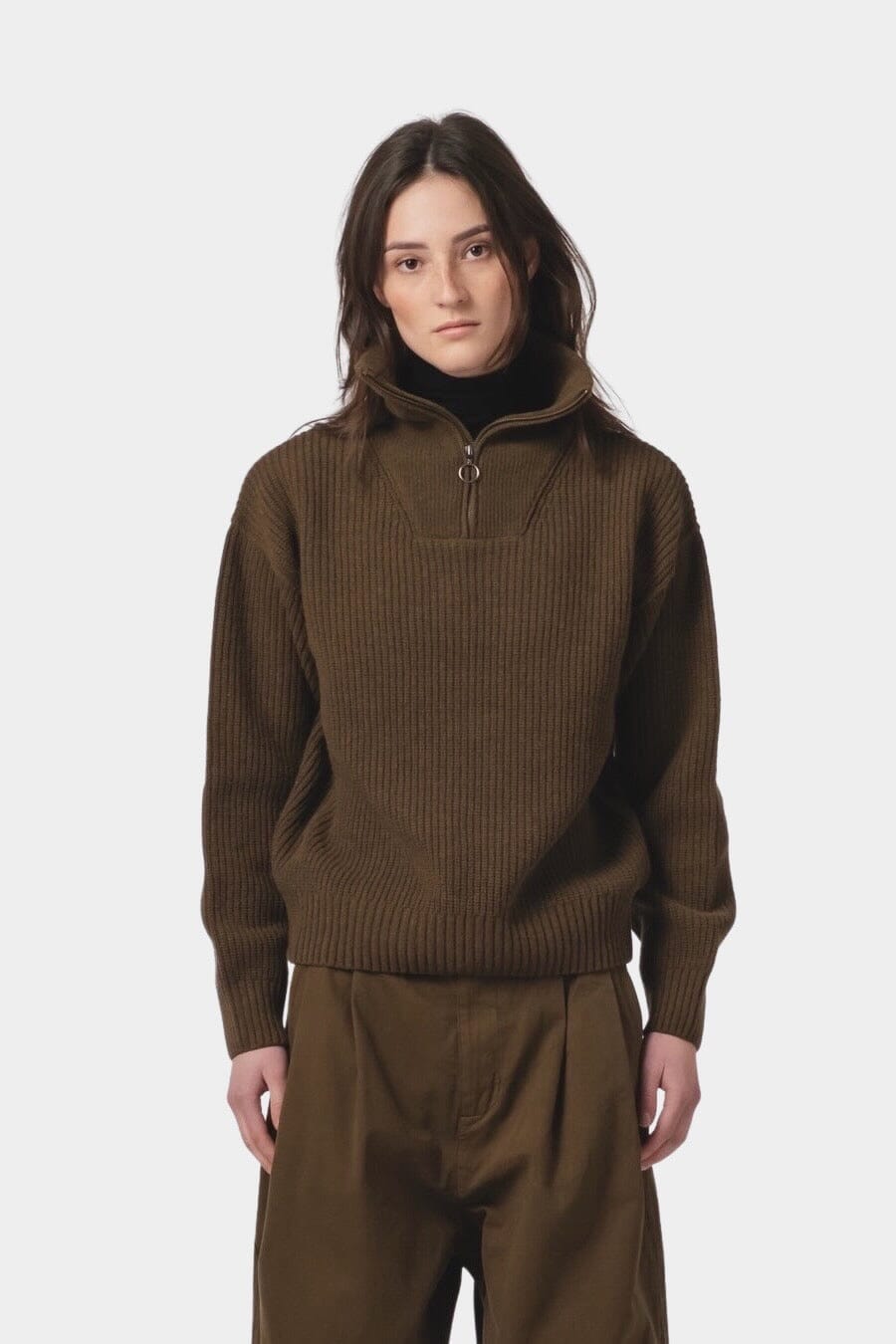 Girls Of Dust - Fly Deck Sweater - Delta Canteen - Knitwear - YUCCA, Women’s clothing store Denver, women’s clothing website.