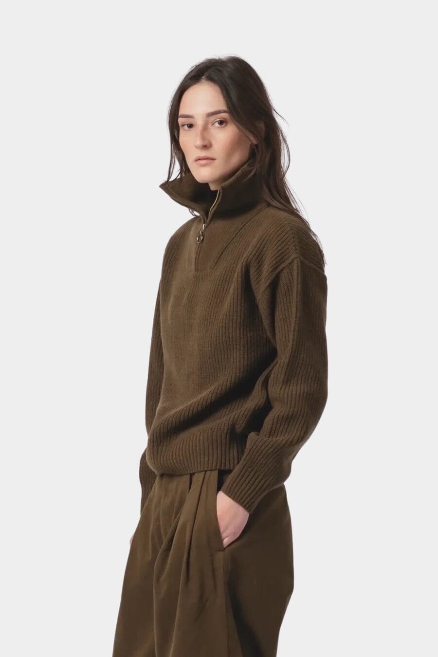 Girls Of Dust - Fly Deck Sweater - Delta Canteen - Knitwear - YUCCA, Women’s clothing store Denver, women’s clothing website.