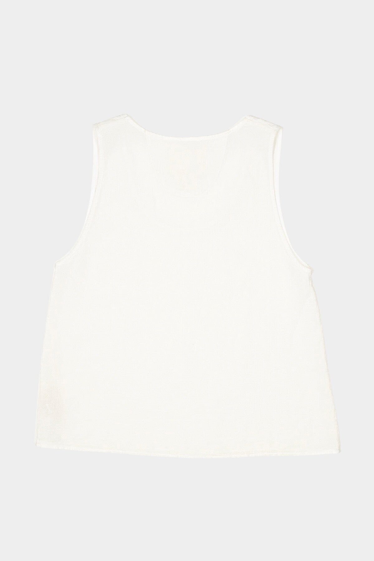 Girls Of Dust - Gazebo Cotton Tank Top - Milk - Shirts & Tops - YUCCA, Yucca store Denver, women’s high quality tops.