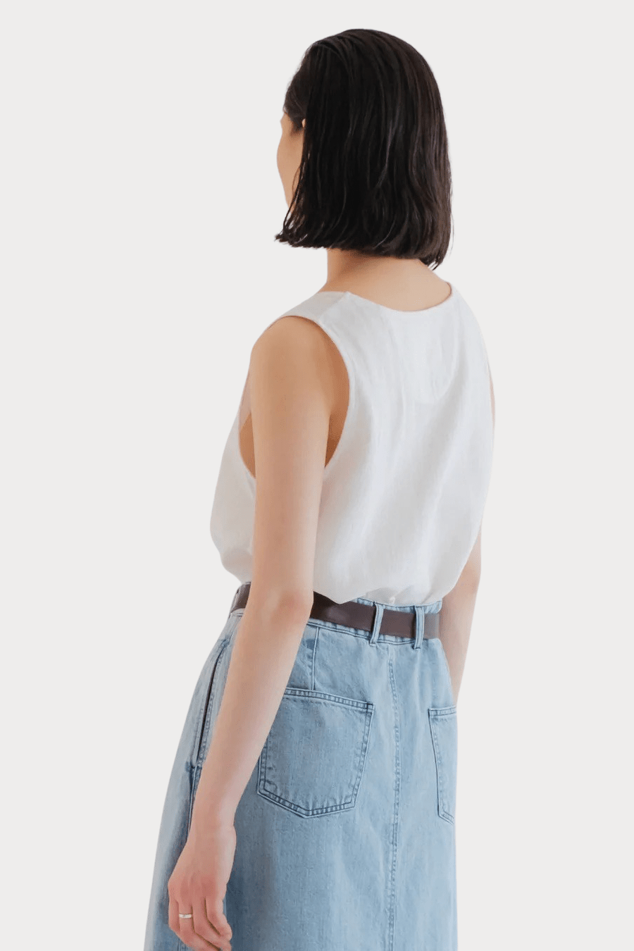 Girls Of Dust - Gazebo Cotton Tank Top - Milk - Shirts & Tops - YUCCA, Yucca store Denver, women’s high quality tops.