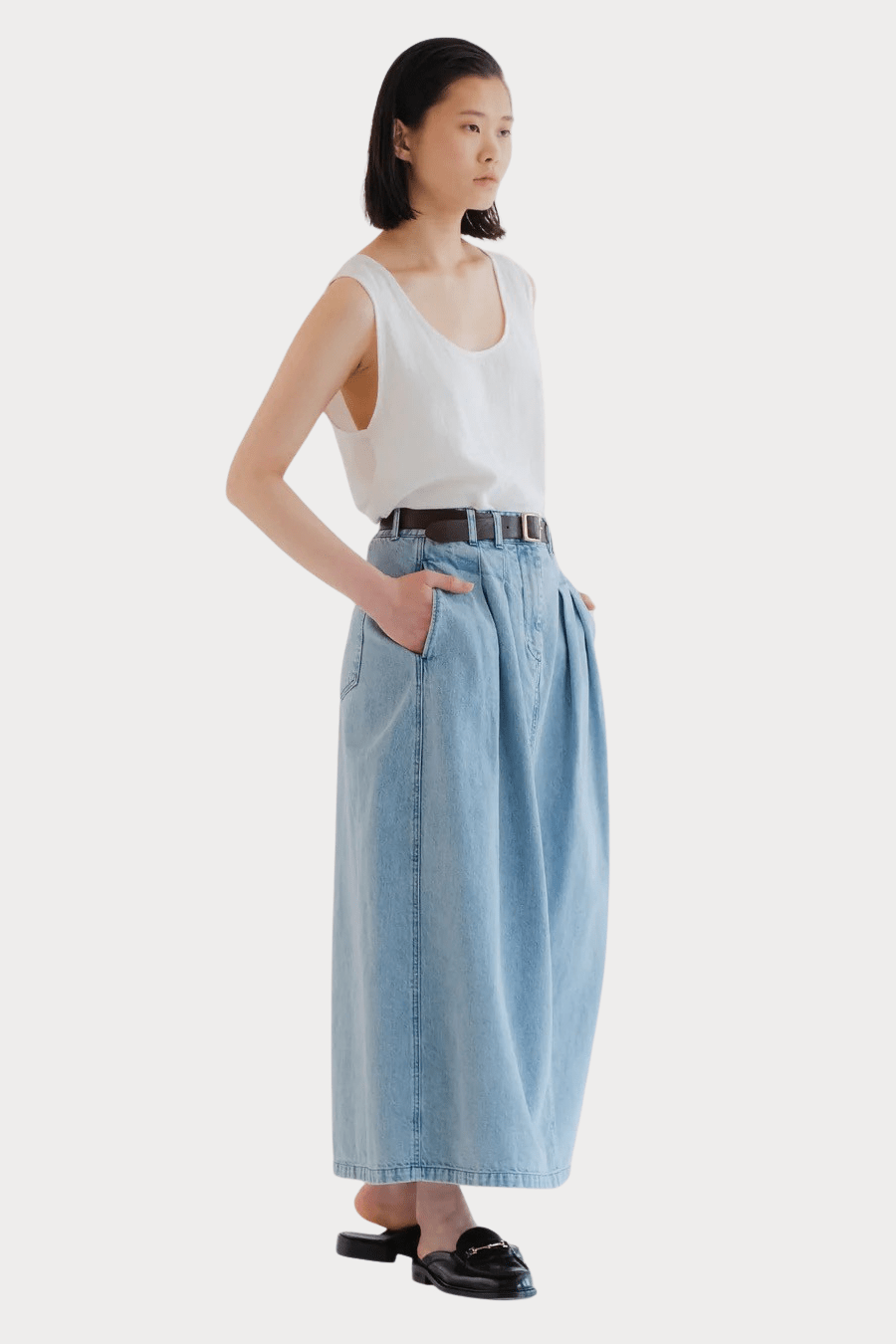 Girls Of Dust - Gazebo Cotton Tank Top - Milk - Shirts & Tops - YUCCA, Yucca store Denver, women’s high quality tops.