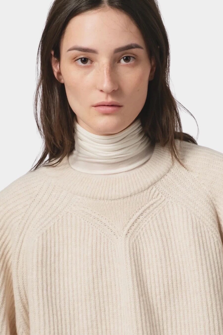 GIRLS OF DUST - Puddle Sweater - Delta Wheat - Knitwear - YUCCA, women’s clothing website, women’s high quality sweater.