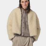 Girls Of Dust - Shetland Jacket Alaska Fluff - Ecru - Jacket & Coats - YUCCA, Women’s clothing store Denver, shop local.