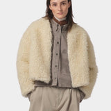 Girls Of Dust - Shetland Jacket Alaska Fluff - Ecru - Jacket & Coats - YUCCA, Women’s clothing store Denver, shop local.