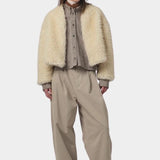 Girls Of Dust - Shetland Jacket Alaska Fluff - Ecru - Jacket & Coats - YUCCA, Women’s clothing store Denver, shop local.