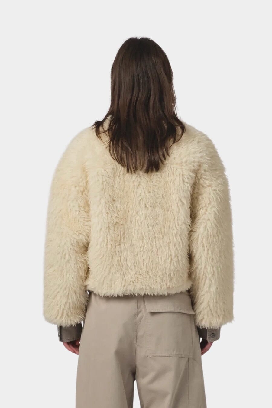 Girls Of Dust - Shetland Jacket Alaska Fluff - Ecru - Jacket & Coats - YUCCA, Women’s clothing store Denver, shop local.