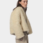 Girls Of Dust - Shetland Jacket Alaska Fluff - Ecru - Jacket & Coats - YUCCA, Women’s clothing store Denver, shop local.